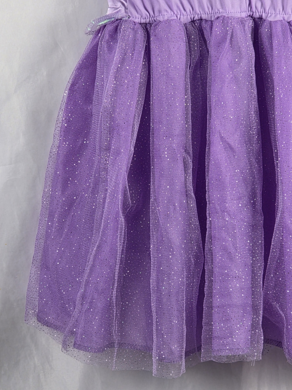 Purple Sparkle Tangled Princess Halloween Costume Pretend Play Dress Size 3T-4T - Picture 11 of 16